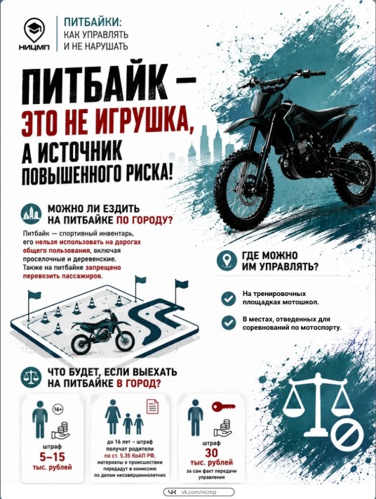  Знаешь ли ты правила езды на питбайке?